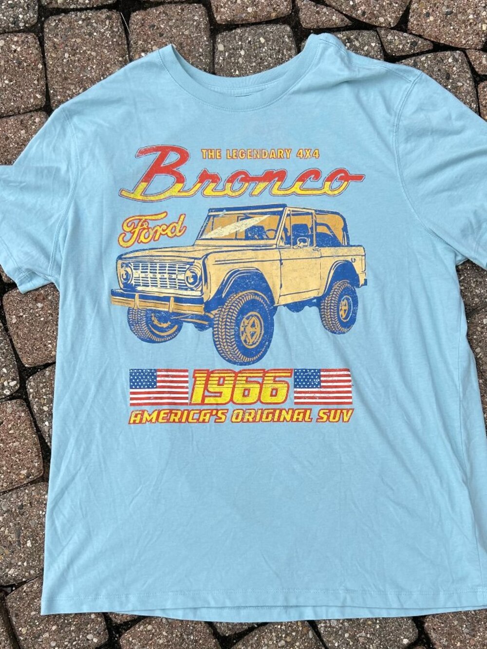 Ford Bronco Retro T-Shirt Men Size XL